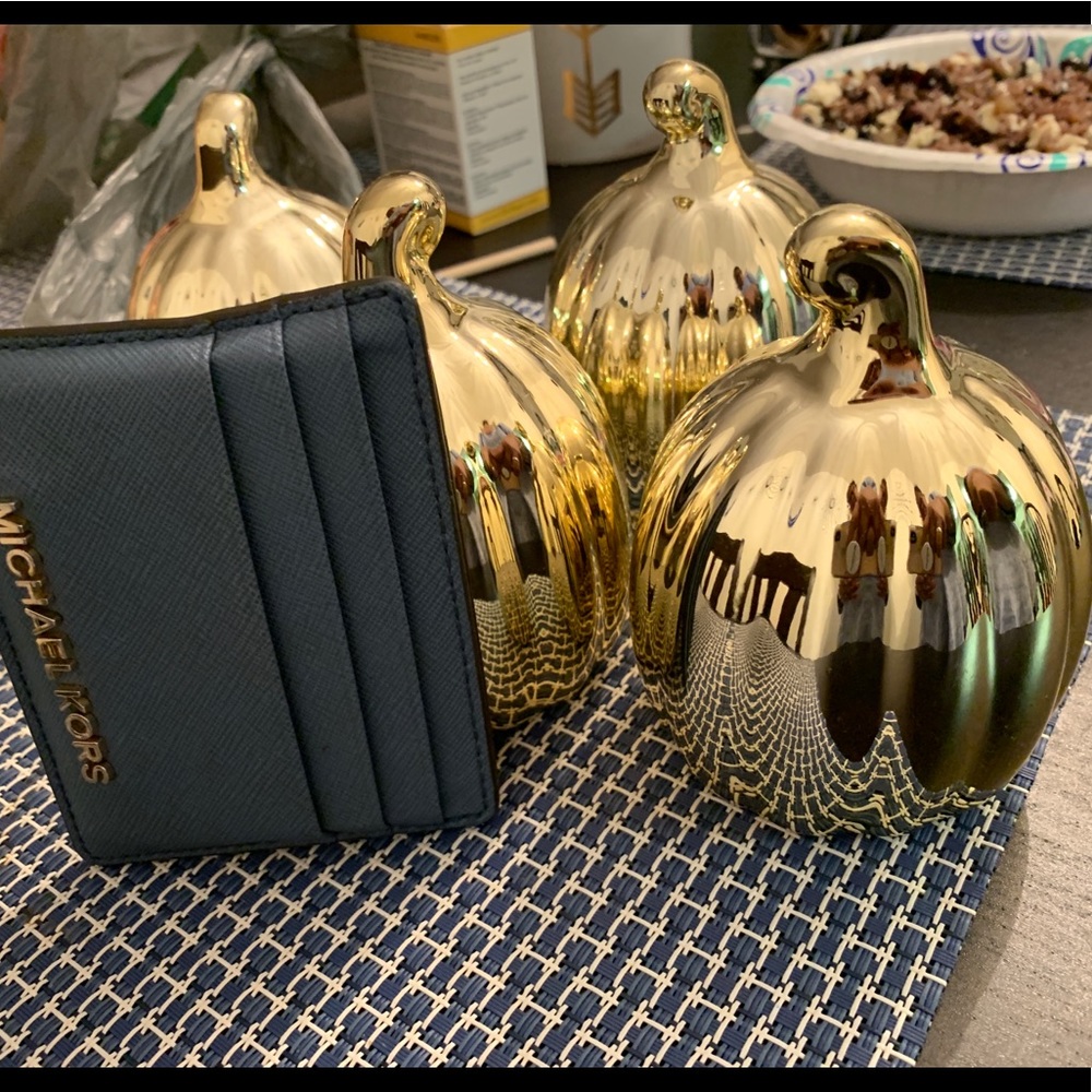 Gold Ceramic pumpkins